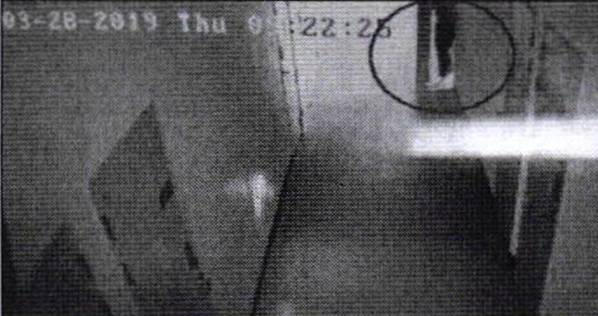 교회수련관 침입장면.(사진제공=부산경찰청)