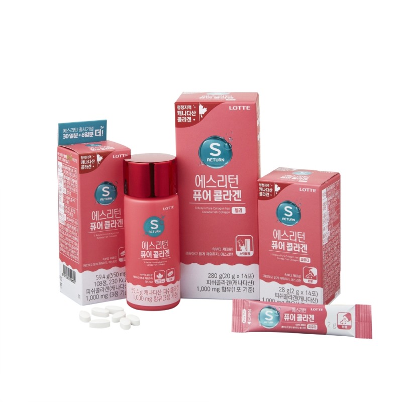 롯데제과 헬스원, 먹는 콜라겐 브랜드 ‘에스리턴’ 론칭