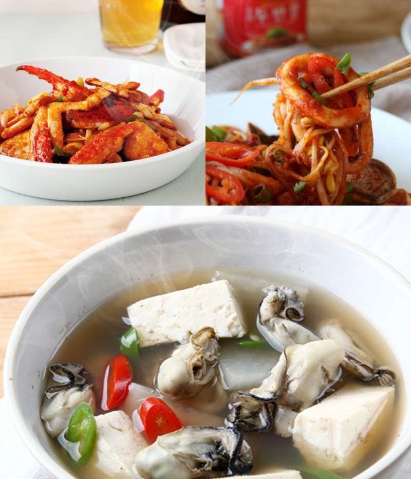 3海 3色 바다향 가득한 특산물 레시피