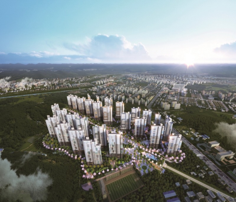 화성시청역 서희스타힐스 1·2·3단지 광역 조감도.(이미지=서희건설)