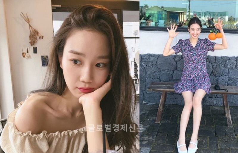장희령, 숨겨진 쇄골 깜짝...부러질듯 날렵하게 마른 각선미