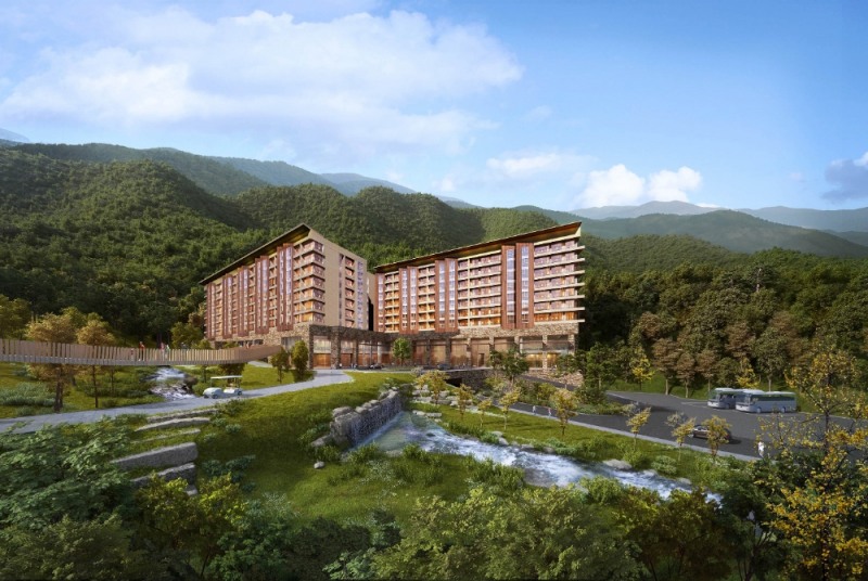 제천 리솜포레스트 호텔동 투시도.(사진=호반건설)