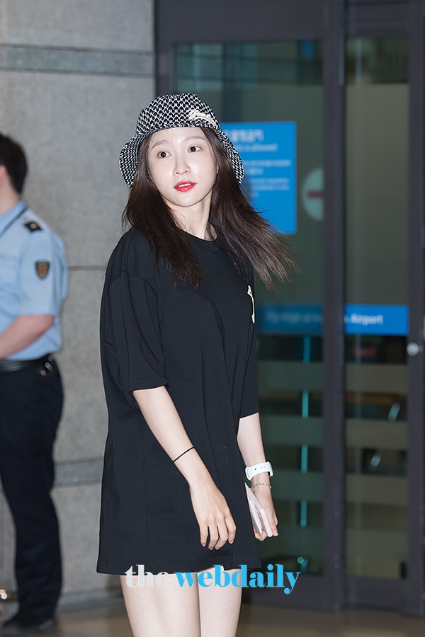 하니, 인천국제공항 입국 현장
