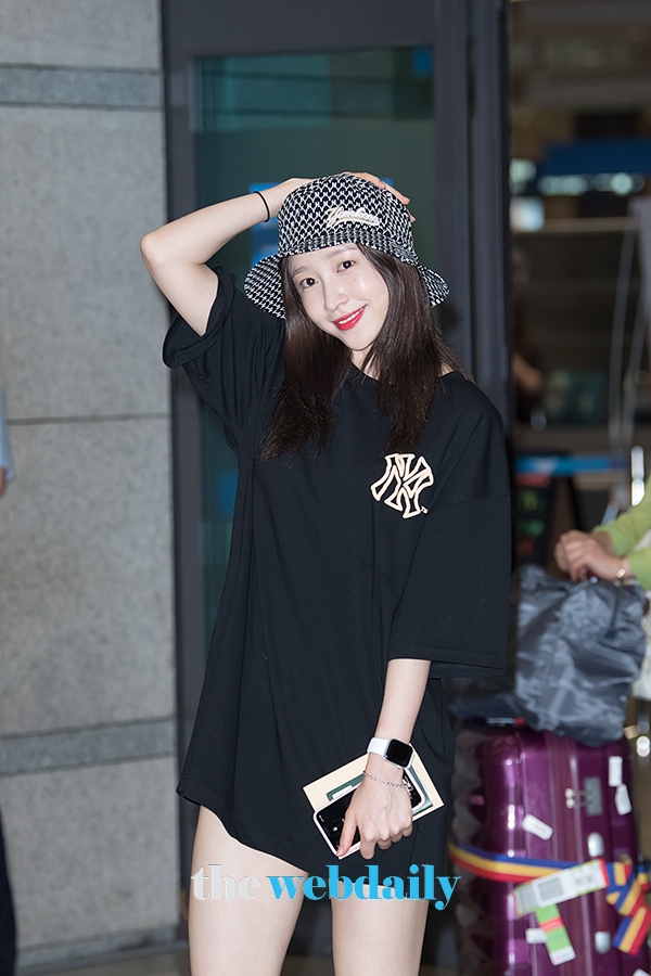 하니, 인천국제공항 입국 현장