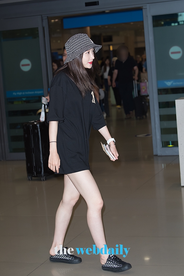하니, 인천국제공항 입국 현장