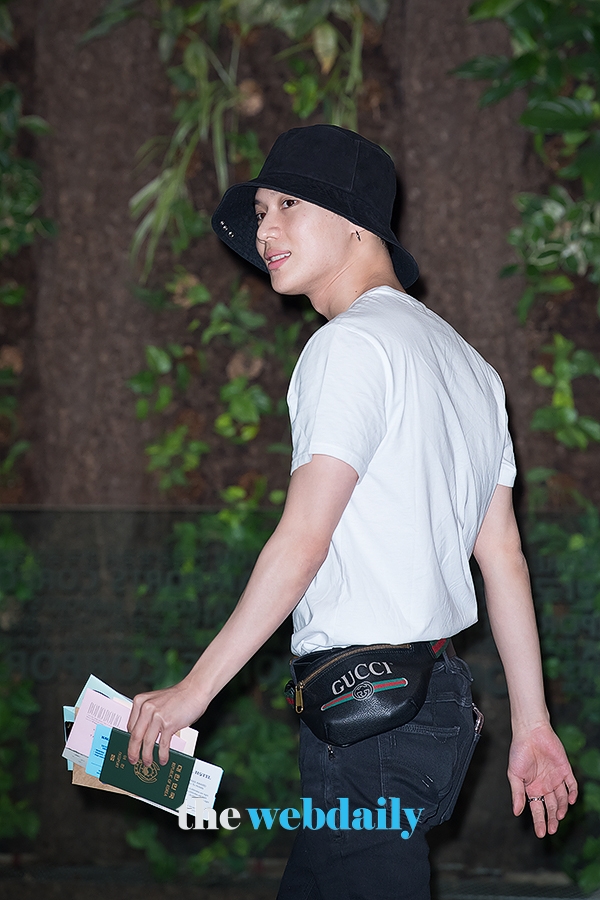 샤이니(SHINee) 태민, 김포국제공항 출국 현장