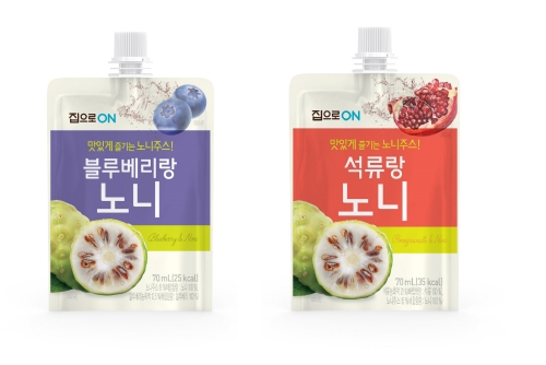 대상㈜ 청정원 집으로ON, 블루베리·석류 담은 노니주스 2종 출시