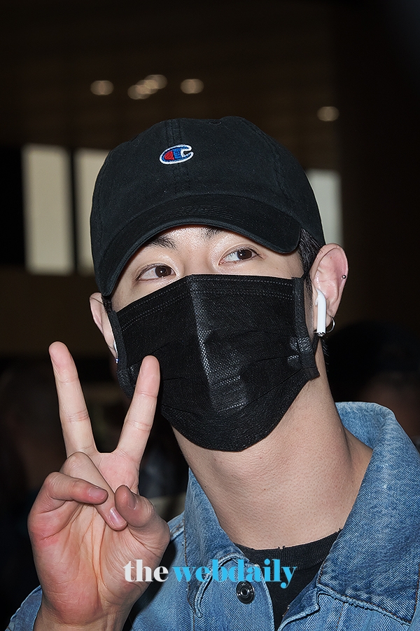 갓세븐(GOT7) 마크, 김포국제공항 출국 현장
