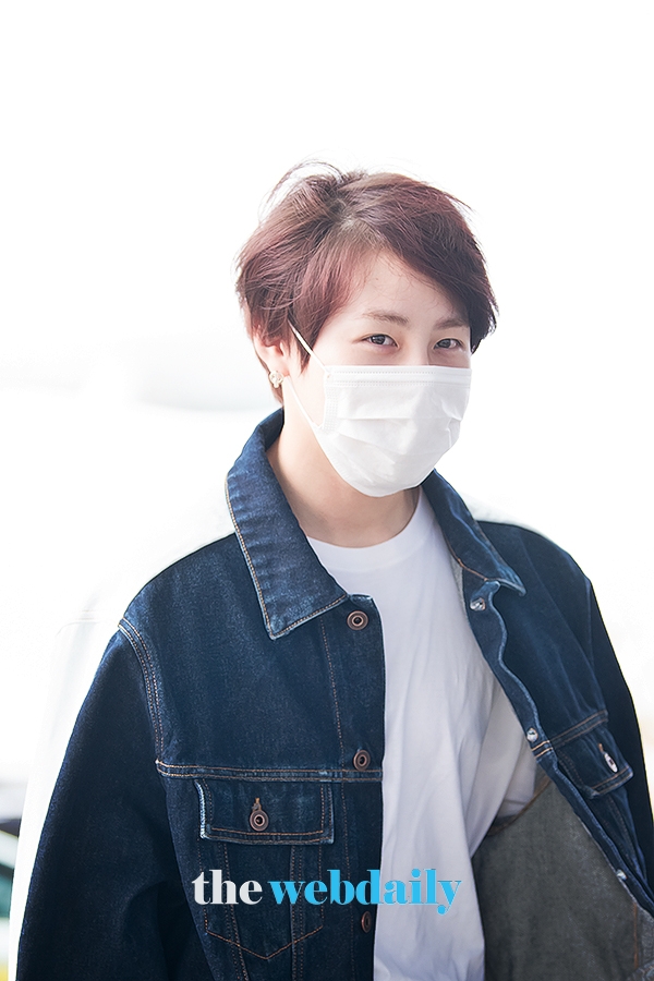 하성운, 인천국제공항 출국 현장
