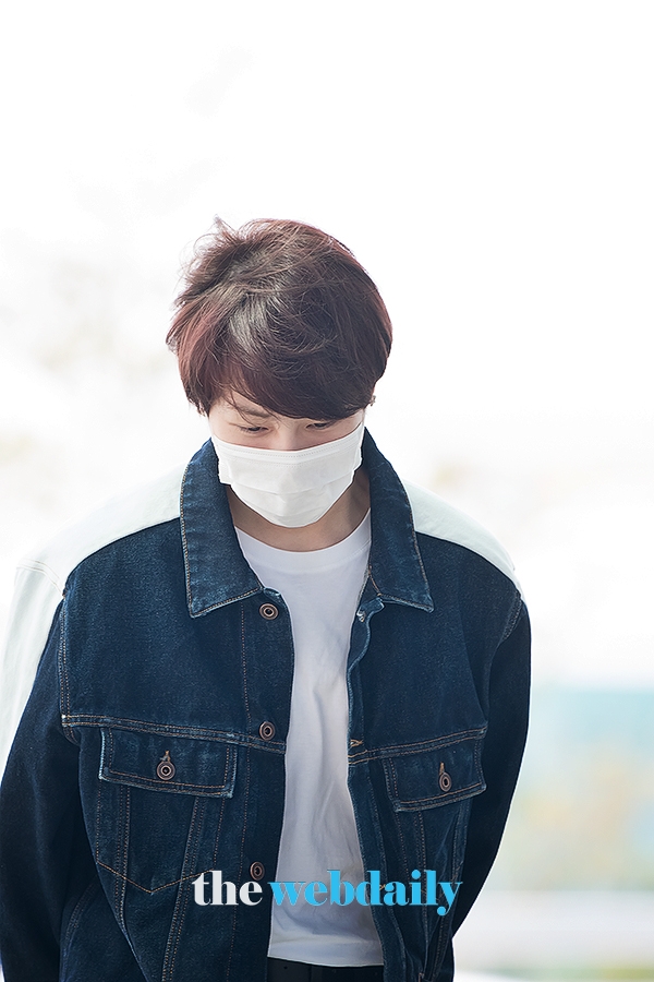 하성운, 인천국제공항 출국 현장