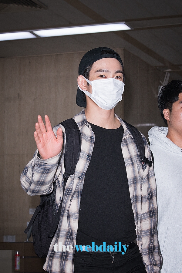 갓세븐(GOT7) 진영, 김포국제공항 입국 현장