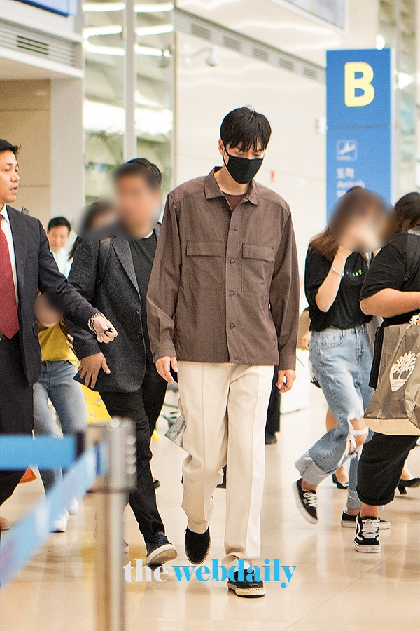 이민호, 인천국제공항 입국 현장