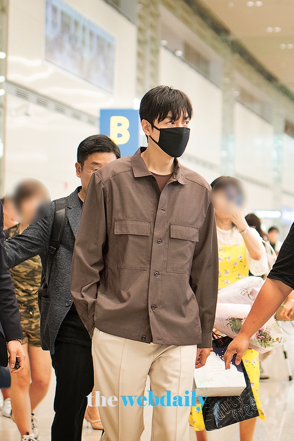 이민호, 인천국제공항 입국 현장