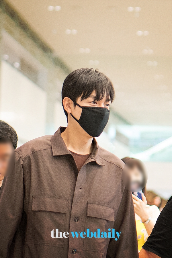 이민호, 인천국제공항 입국 현장