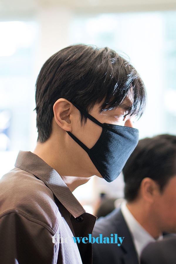 이민호, 인천국제공항 입국 현장