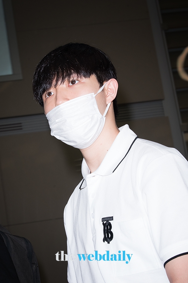 김재환, 인천국제공항 입국 현장