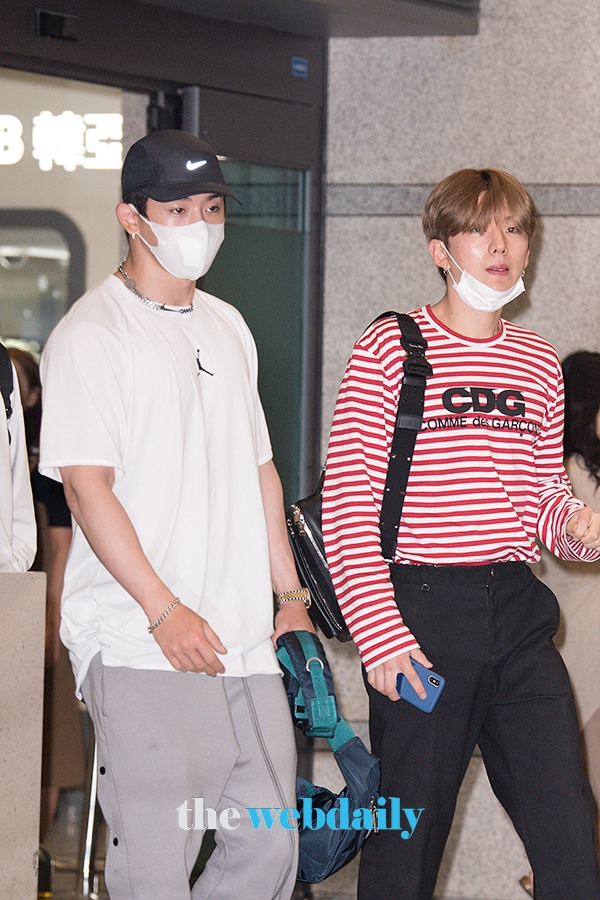 몬스타엑스(MONSTAX) 원호-기현, 인천국제공항 입국 현장