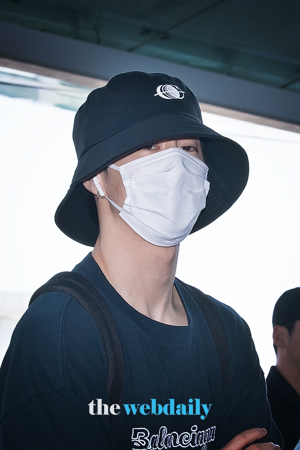 갓세븐(GOT7) 마크, 인천국제공항 출국 현장
