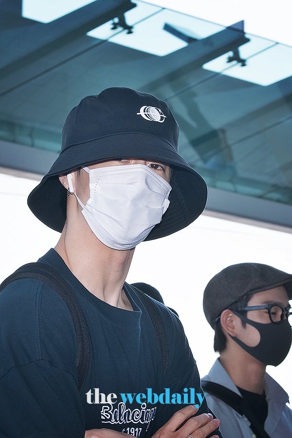 갓세븐(GOT7) 마크, 인천국제공항 출국 현장
