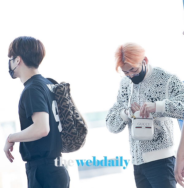 갓세븐(GOT7) 잭슨-뱀뱀, 인천국제공항 출국 현장