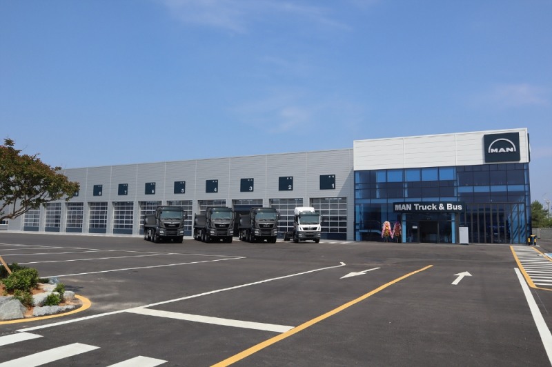 광주 서비스 센터 전경.(사진=만트럭버스코리아)