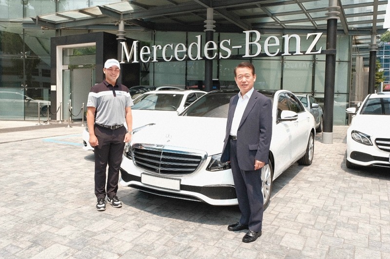 더클래스 효성, 프로골퍼 이태훈 선수와 공식 후원 협약식 체결.(사진=더클래스 효성)