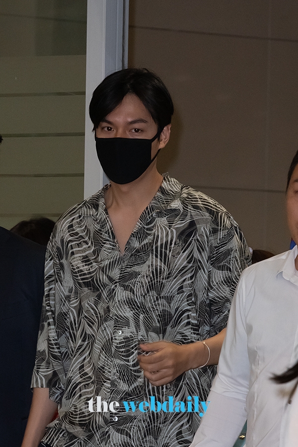 이민호, 인천국제공항 입국 현장