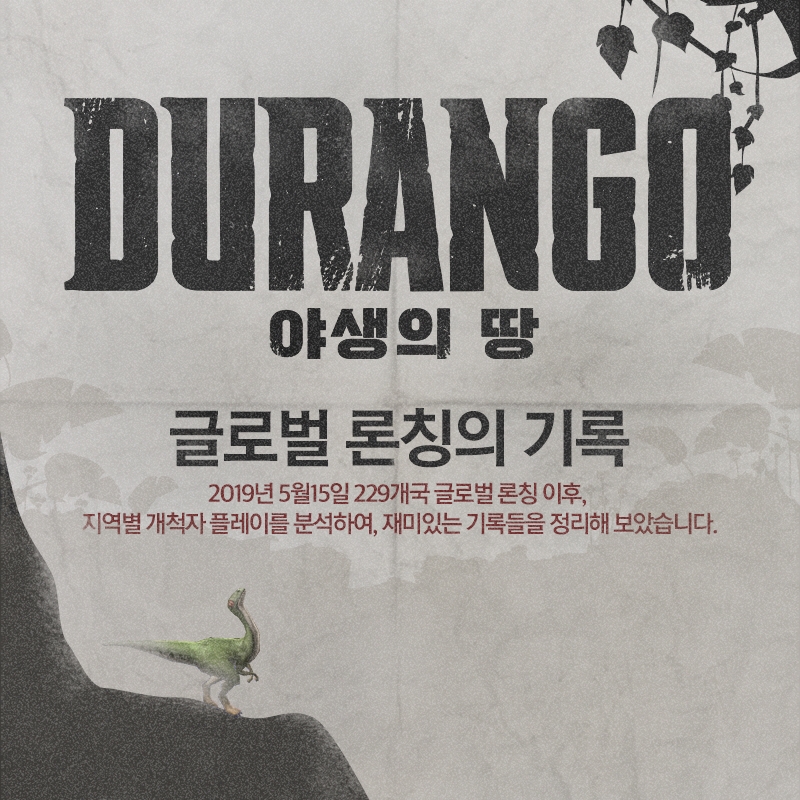 ‘야생의 땅: 듀랑고’ 글로벌 서비스 기록 담은 인포그래픽 공개