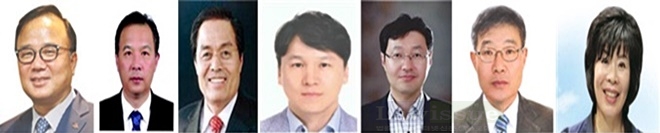 2019년 부산중소기업인대상 수상자.(사진왼쪽부터 이인환, 이동훈 홍완표, 촤광일, 박정복, 김치용, 이명숙).(사진제공=부산시)