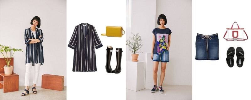 장마철 패션, 실용적인 아이템 선택하기! 정답은 ‘재킷&숏 팬츠’