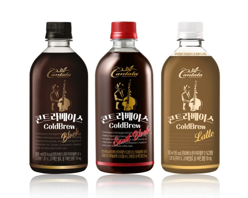 롯데칠성음료, 500mL 용량 칸타타 콘트라베이스 콜드브루 스위트블랙’ 출시