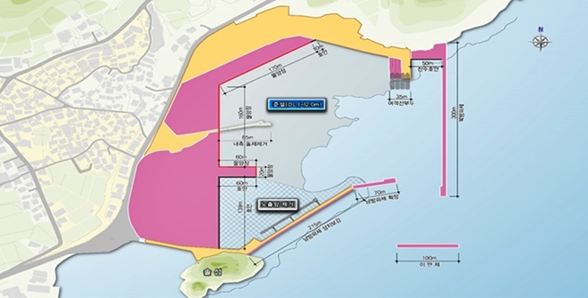 시설배치계획(기본계획).(사진=여수해수청)