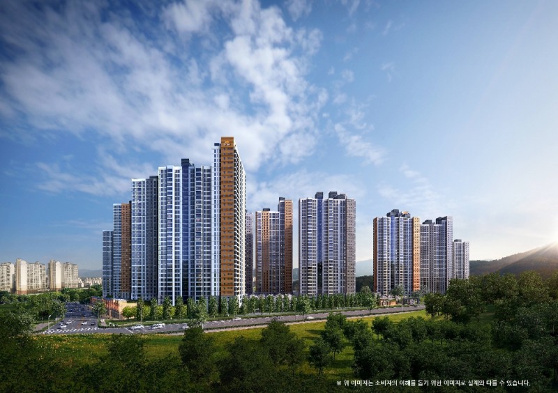 e편한세상 춘천 한숲시티 메인투시도.(사진=대림산업)