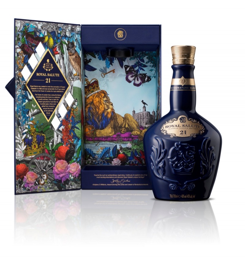 로얄살루트 (Royal Salute), 영국 왕실을 모던 아트로 재해석한 디자인으로 뉴 럭셔리 시대를 열다