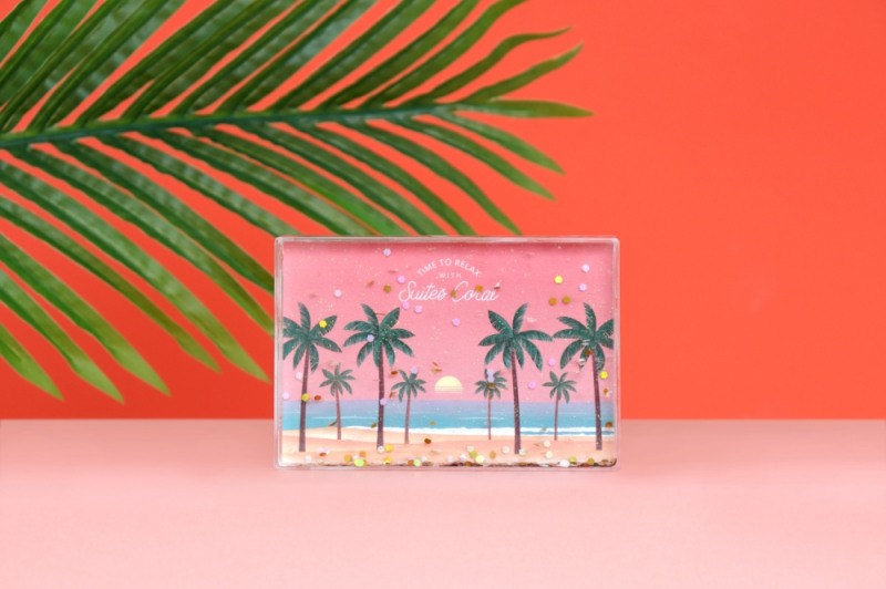 코랄시리즈 글리터액자.(사진= 다이소)