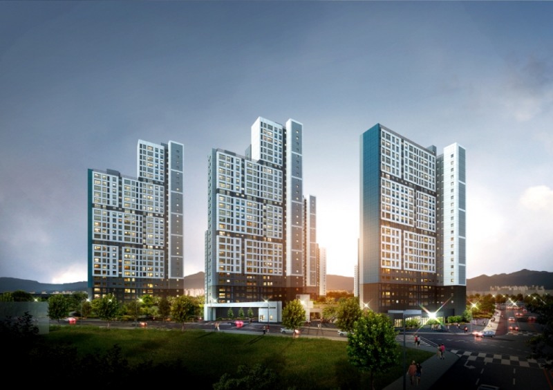 다산신도시 자연앤푸르지오 투시도.(사진=대우건설)