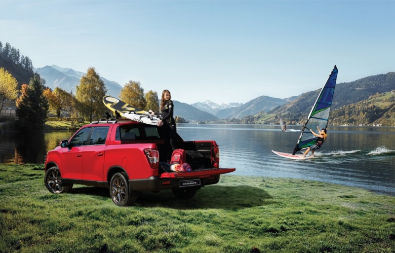 렉스턴 스포츠 서핑레드.(사진=쌍용자동차)