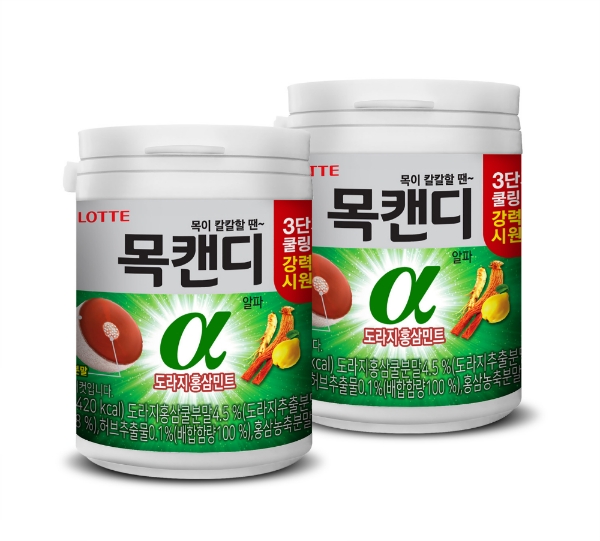 롯데제과, 2세대 목캔디 ‘목캔디 알파’ 출시