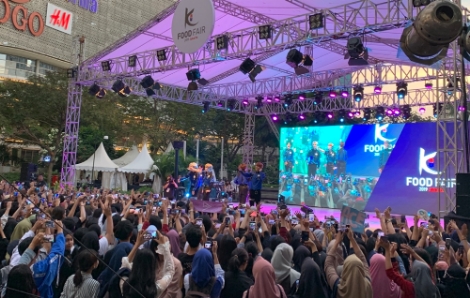 자카르타 K-Food Fair K-POP 가수 초청공연 현장사진. 사진=aT