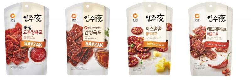 대상㈜ 청정원, 쫄깃하고 부드러운 ‘안주야(夜) 육포’ 4종 출시