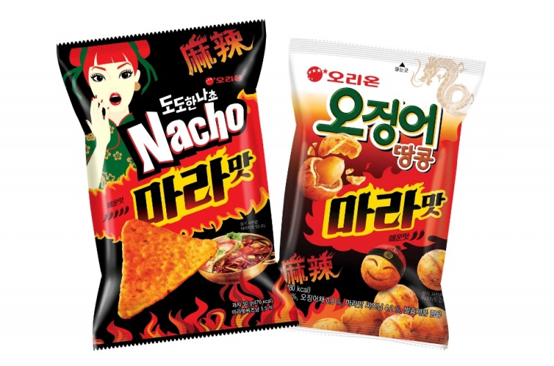 오리온 ‘오징어땅콩 마라맛’, ‘도도한나쵸 마라맛’ 동시 출시