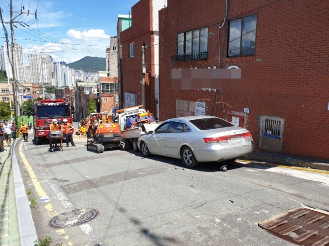 사고현장.(사진제공=부산경찰청)