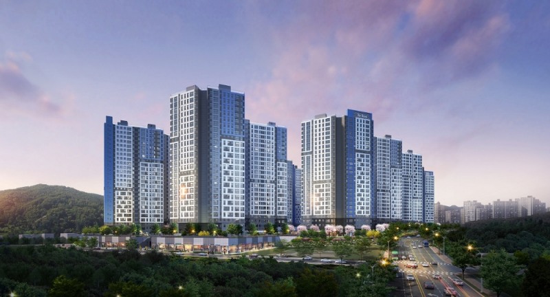 오포 더샵 센트럴포레 투시도.(사진=포스코건설)