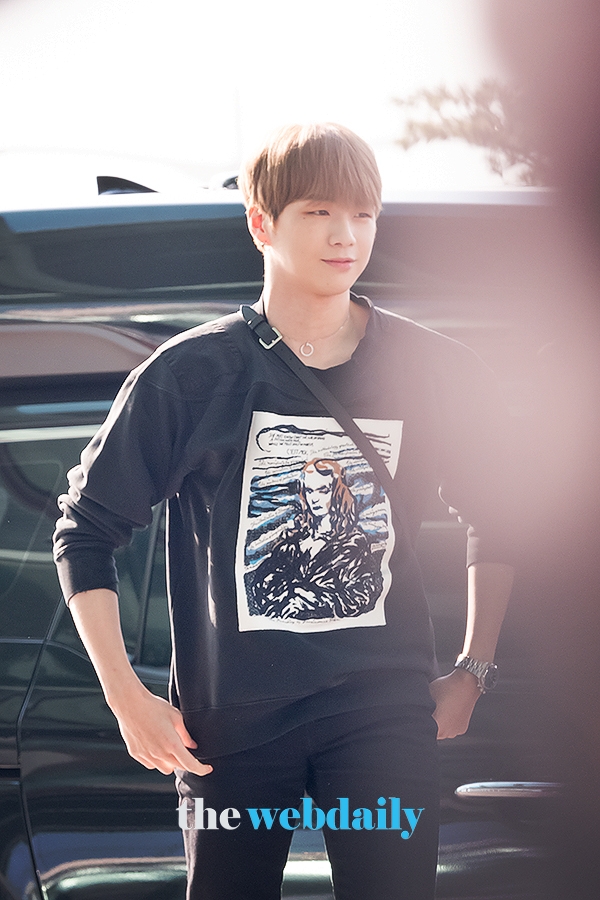 강다니엘, 인천국제공항 출국 현장