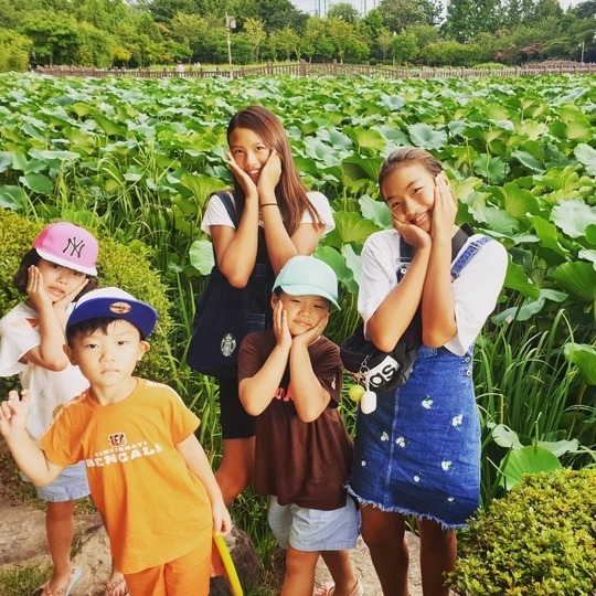 이동국 오남매 (사진=이수진 씨 SNS)