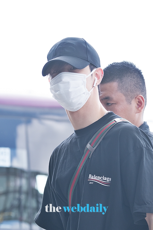갓세븐(GOT7) 마크, 김포국제공항 출국 현장