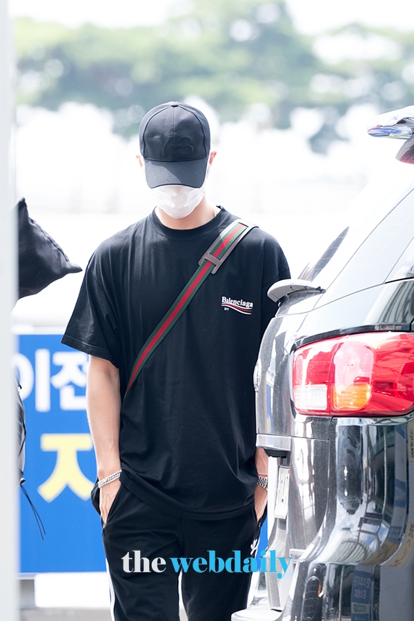 갓세븐(GOT7) 마크, 김포국제공항 출국 현장
