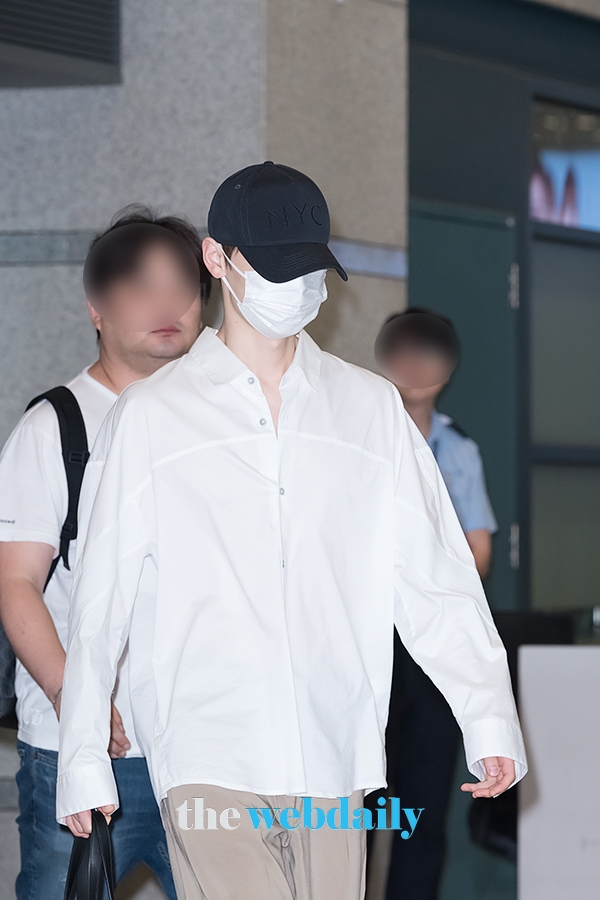 뉴이스트 민현, 인천국제공항 입국 현장