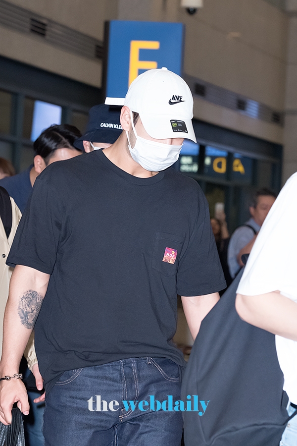 뉴이스트 백호, 인천국제공항 입국 현장