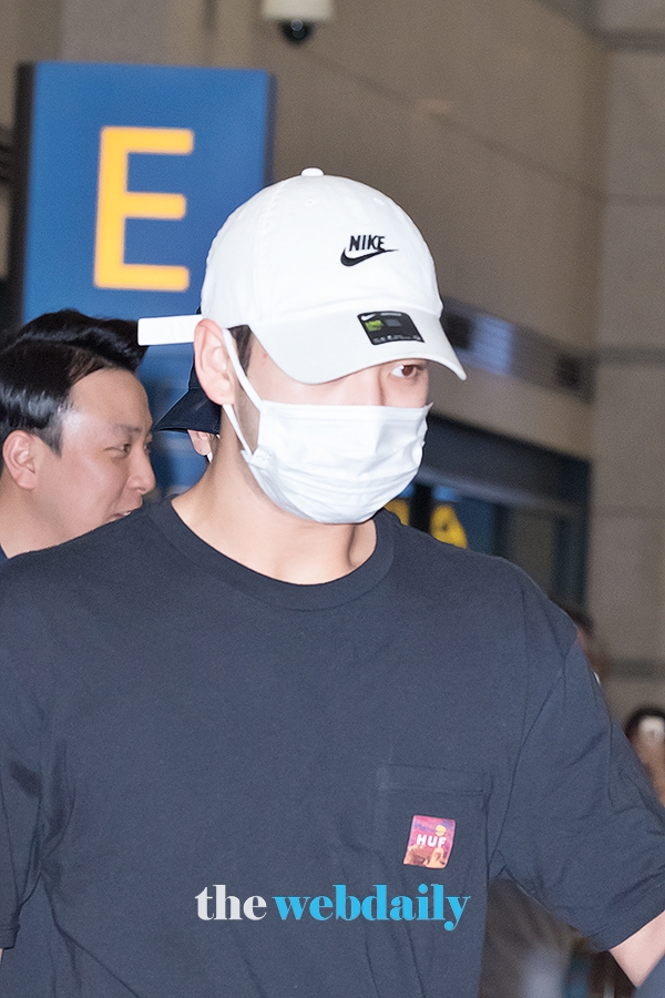 뉴이스트 백호, 인천국제공항 입국 현장